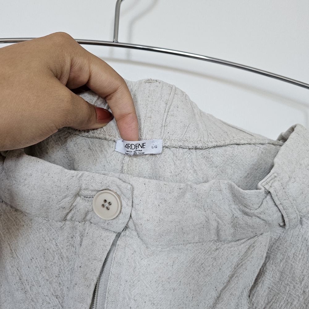 Ardene Light Gray Button-Up Shirt